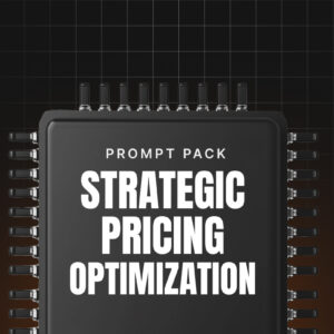 Strategic Pricing Optimization
