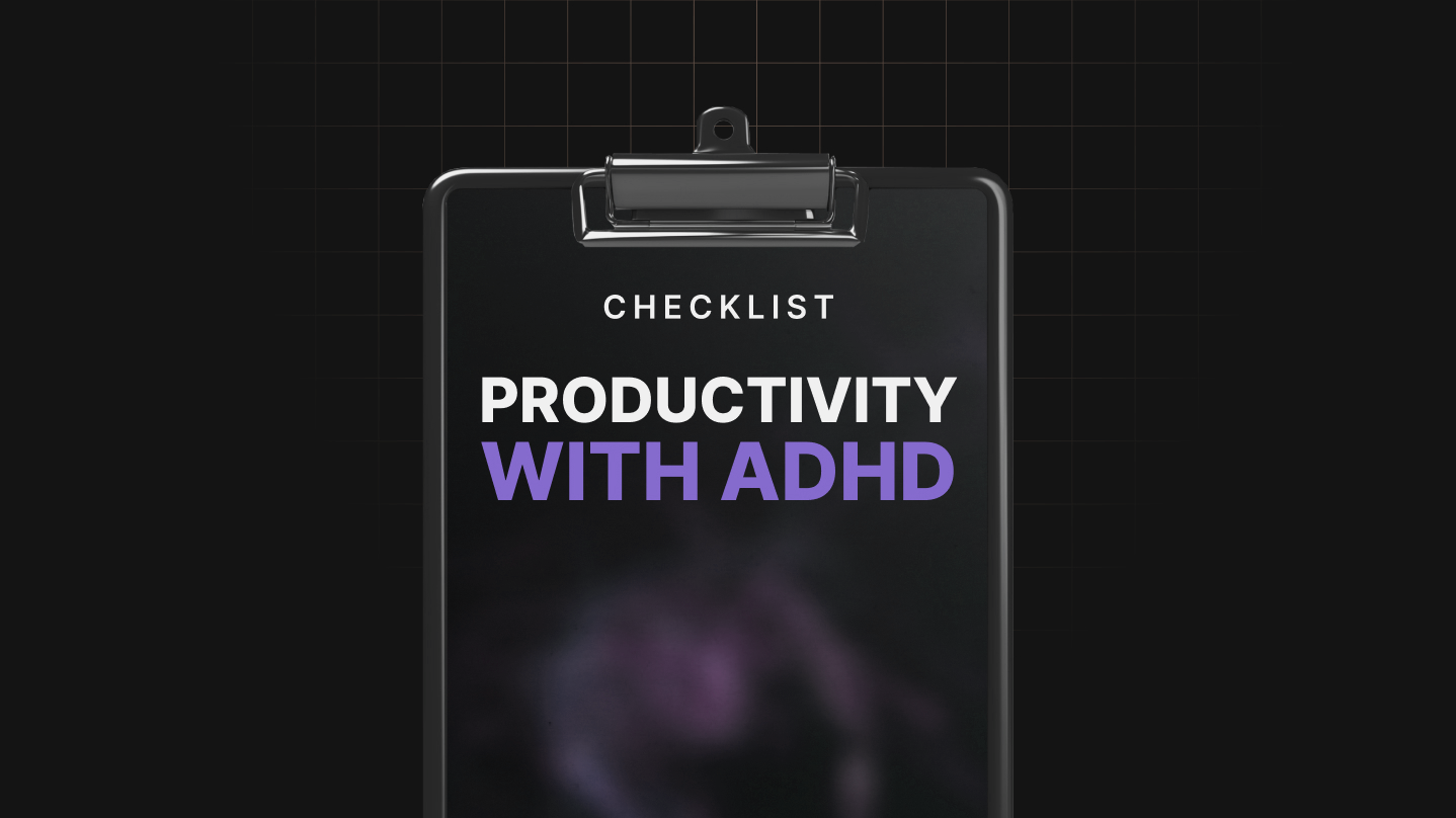 Productivity with ADHD - Checklist1