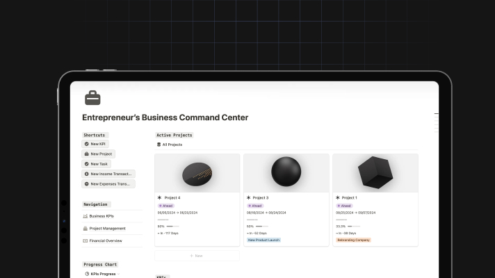 Entrepreneur’s Business Command Center