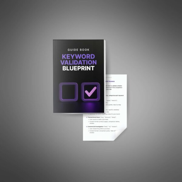Keyword Validation Blueprint