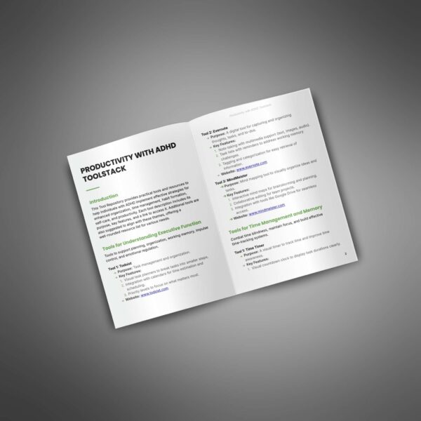 Productivity with ADHD - Toolstack