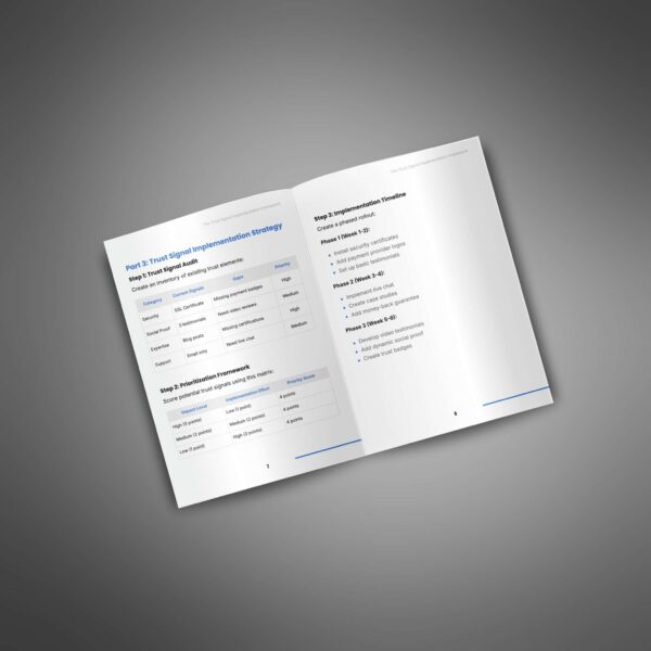 The Trust Signal Implementation Framework